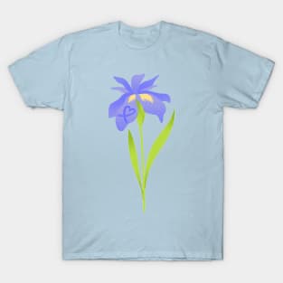 Iris Heart Awareness Ribbon Petal T-Shirt